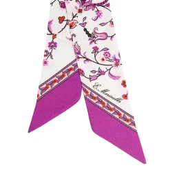 E.Marinella Twilly E Bandeaux|TWILLY IN SETA FUCHSIA Garden flower