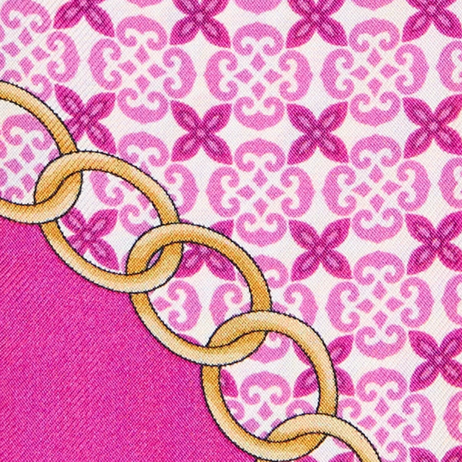 E.Marinella Twilly E Bandeaux|TWILLY IN SETA FUCSIA Microfantasia fiore