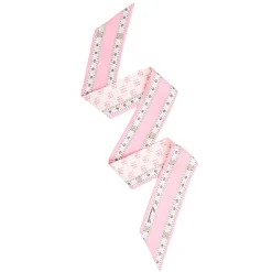 E.Marinella Twilly E Bandeaux|TWILLY IN SETA ROSA Logo em