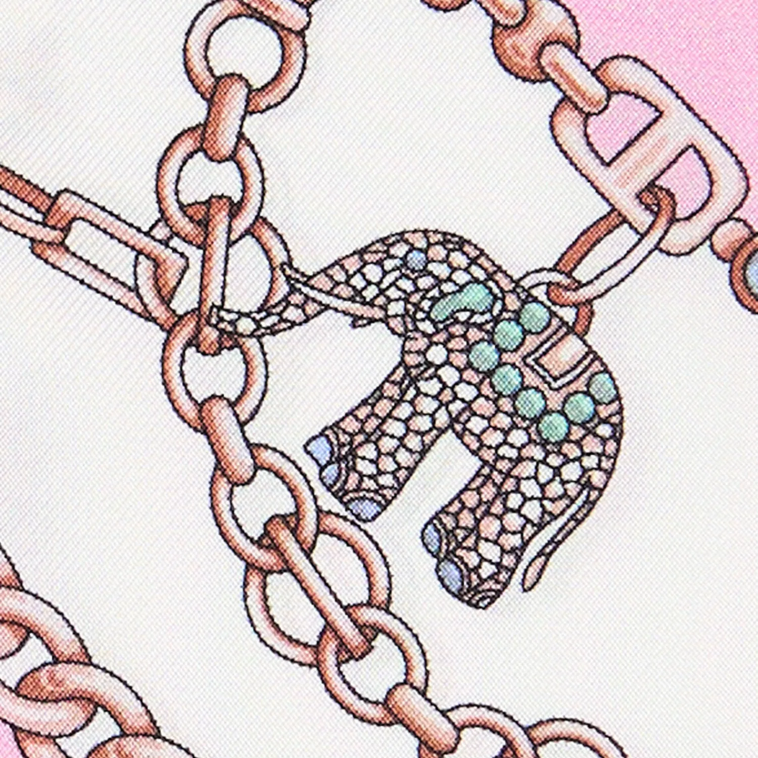 E.Marinella Twilly E Bandeaux|TWILLY IN SETA ROSA Lucky elephant