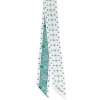 E.Marinella Twilly E Bandeaux|TWILLY IN SETA VERDE Greek key floral